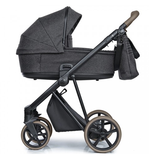 Roan IVI 2.0 Vintage - wózek wielofunkcyjny, zestaw 2w1 z opcją 3w1 i 4w1 | Pixel Dark